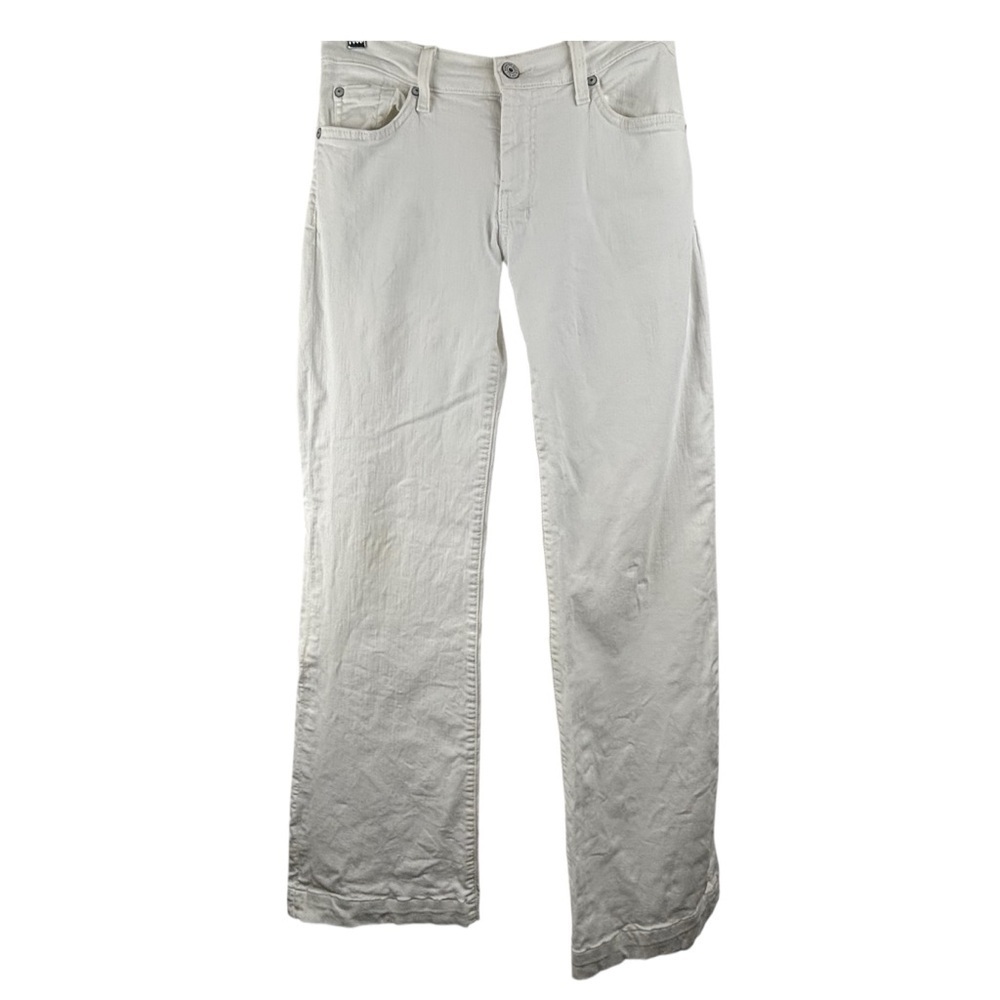 7 For All Mankind Women's Cream Jeans